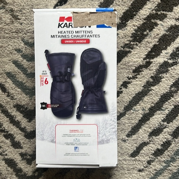 Karbon Unisex Leather Ski Mitts - (multiple sizes available) - Picture 8 of 9